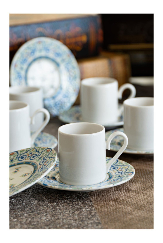 Ensemble de tasses à café (12 pièces) - Multicolore