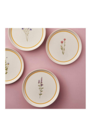 Service d'assiettes à dessert (6 pièces) - Multicolore