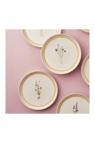 Service d'assiettes à dessert (6 pièces) - Multicolore