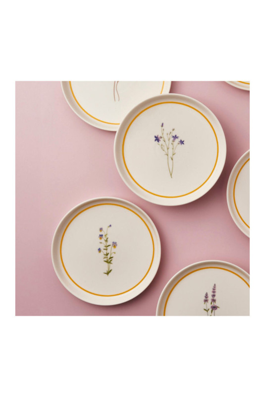 Service d'assiettes à dessert (6 pièces) - Multicolore
