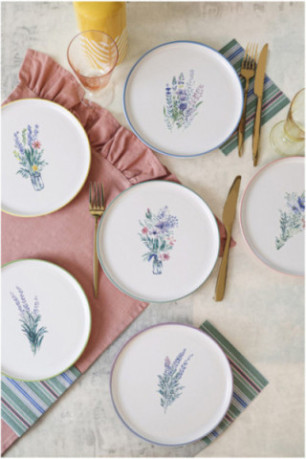 Ensemble d'assiettes (6 pièces) - Multicolore