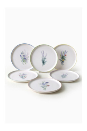 Ensemble d'assiettes (6 pièces) - Multicolore