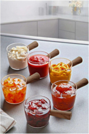 Ensemble de bols à sauce (6 pièces) - Brun