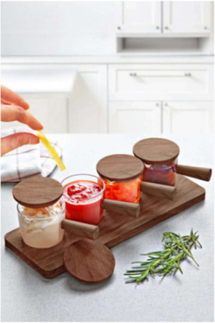 Ensemble de bols à sauce (4 pièces) - Brun