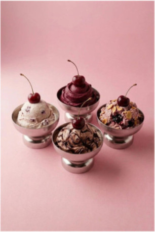 Ensemble de coupes à glace (4 pièces) - Argent