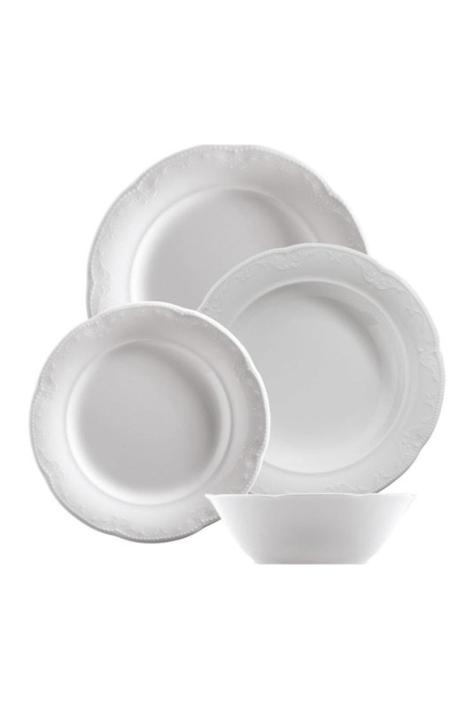 Service de table (24 pièces) - Blanc
