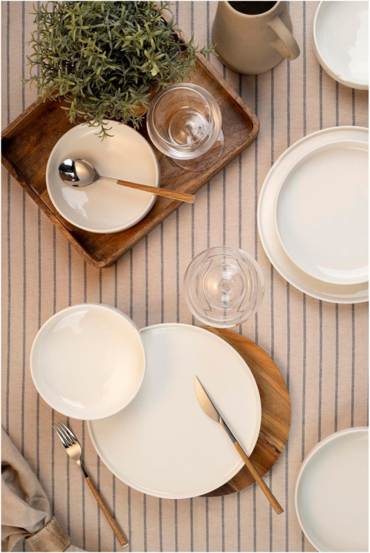 Service de table (18 pièces) - Crème