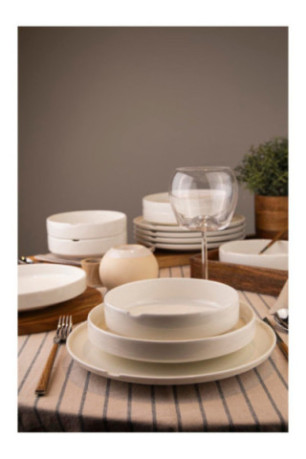 Service de table (18 pièces) - Crème