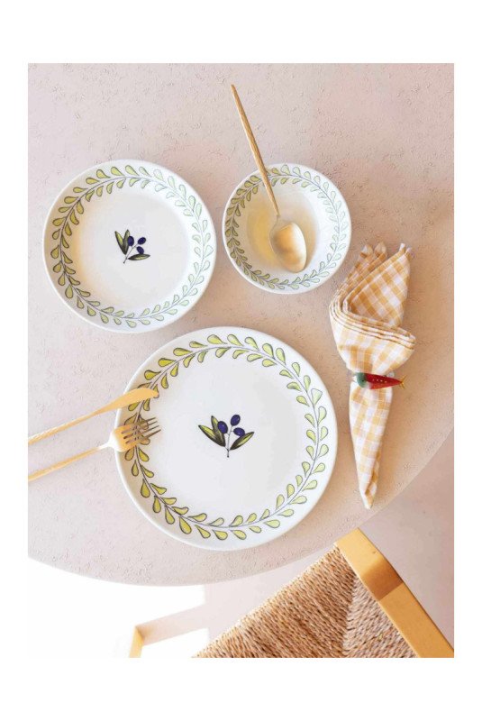 Service d'assiettes à dessert (6 pièces) - Multicolore