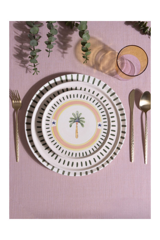 Service d'assiettes à dessert (6 pièces) - Multicolore