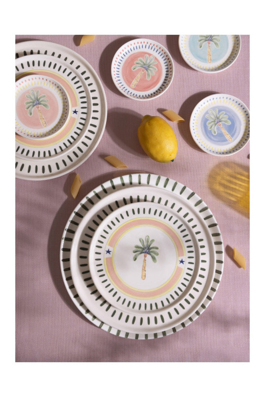 Service d'assiettes à dessert (6 pièces) - Multicolore