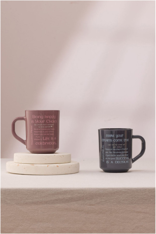 Ensemble de tasses (2 pièces) - Prune fumée
