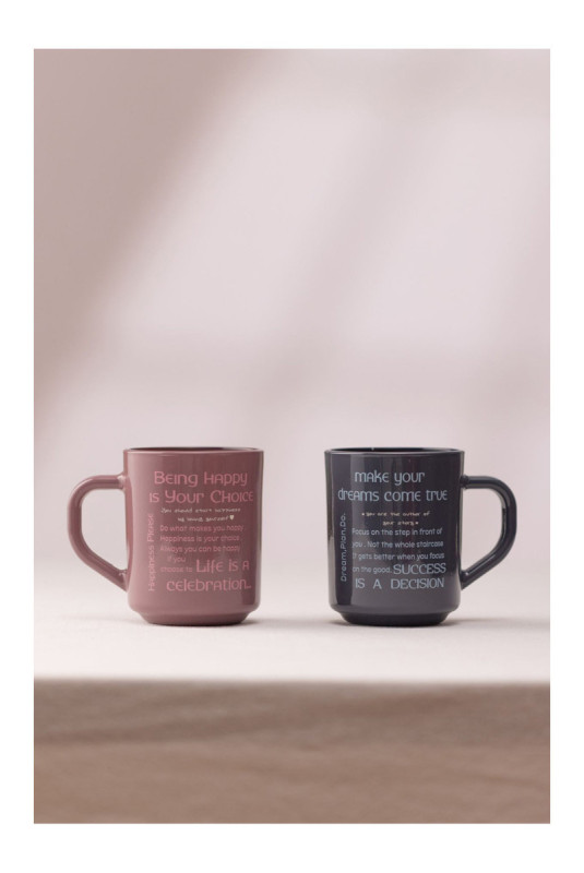 Ensemble de tasses (2 pièces) - Prune fumée