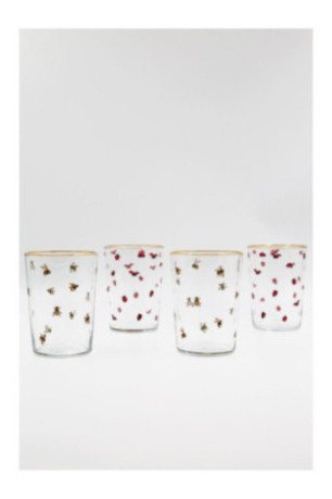 Ensemble de verres (4 pièces) - Or transparent