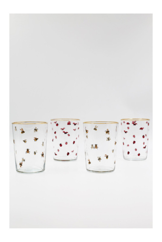 Ensemble de verres (4 pièces) - Or transparent