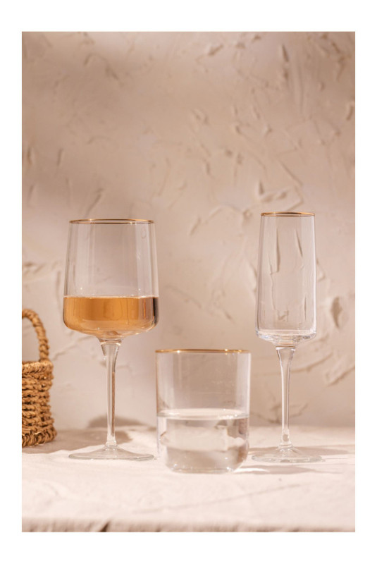Ensemble de verres (4 pièces) - Or transparent