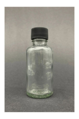 Ensemble de bouteilles en verre (6 pièces) - Noir transparent