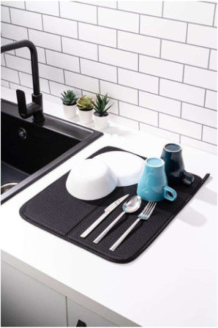 Tapis égouttoir à vaisselle - Anthracite