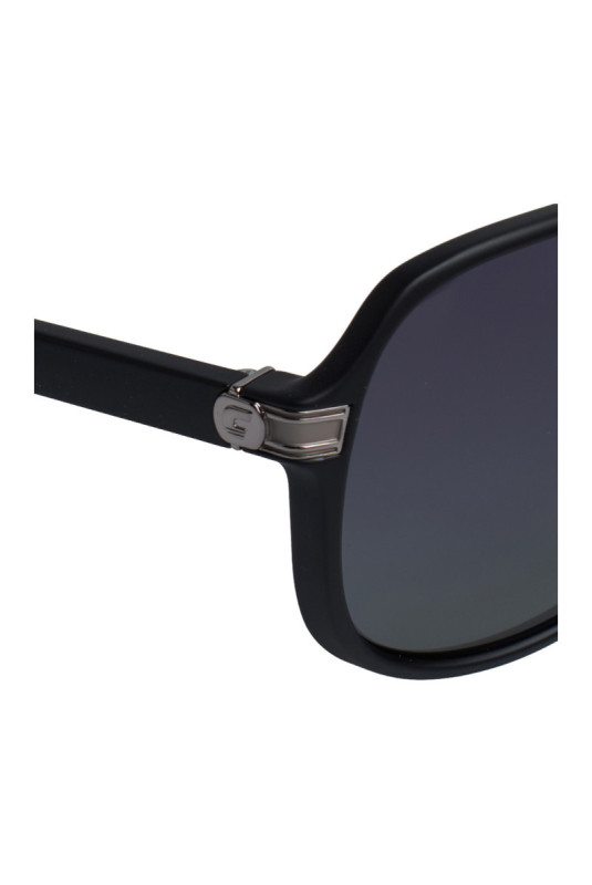 Lunettes de soleil pilote polarisées 1045/S Noir et argent 61 mm