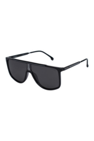 Lunettes de soleil carrées polarisées Homme Noir brillant 61 mm