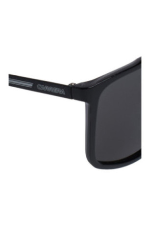 Lunettes de soleil carrées polarisées Homme Noir brillant 61 mm