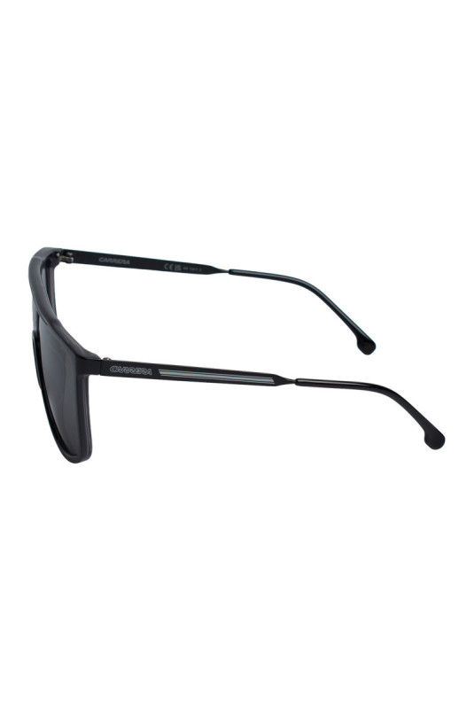 Lunettes de soleil carrées polarisées Homme Noir brillant 61 mm