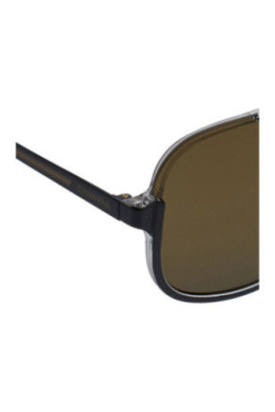 Lunettes de soleil style pilote Homme Noir et or