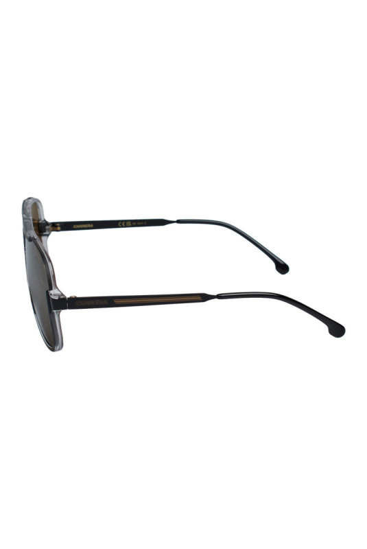 Lunettes de soleil style pilote Homme Noir et or