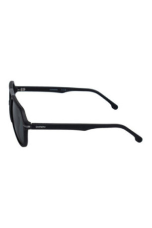 Lunettes de soleil style pilote polarisées Homme Noires et argentées 58 mm