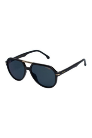 Lunettes de soleil style pilote Noir et doré 58 mm