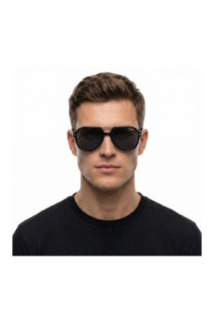 Lunettes de soleil style pilote Noir et doré 58 mm