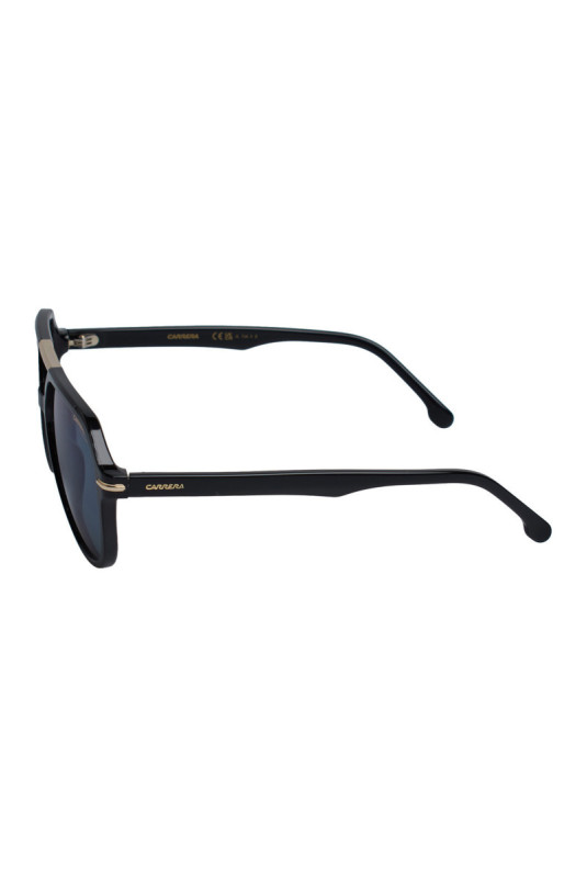 Lunettes de soleil style pilote Noir et doré 58 mm