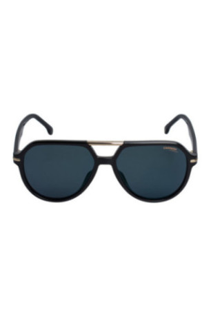 Lunettes de soleil style pilote Noir et doré 58 mm