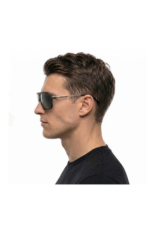 Lunettes de soleil carrées COOL65 Homme noir et doré