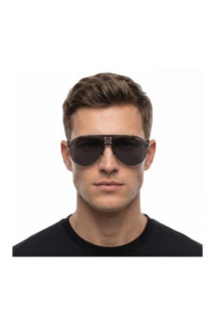 Lunettes de soleil style pilote 1005/S Noir et argent 66 mm