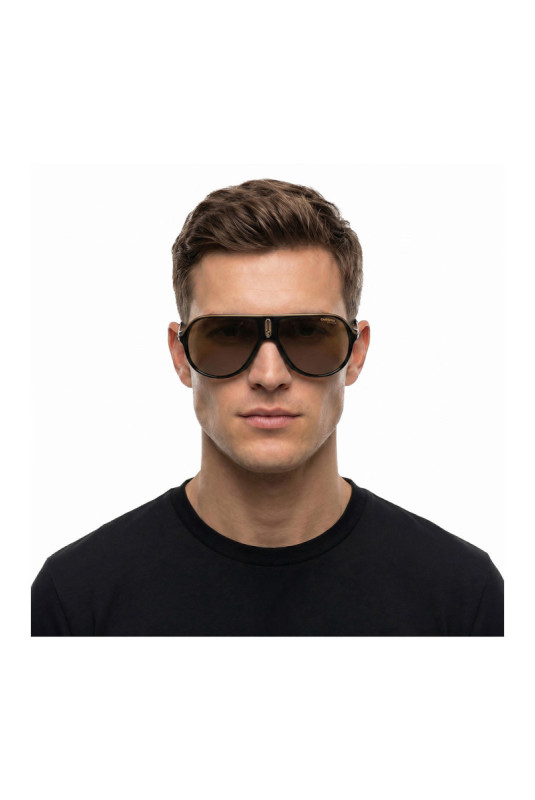 Lunettes de soleil Safari65N Noir et doré 62 mm