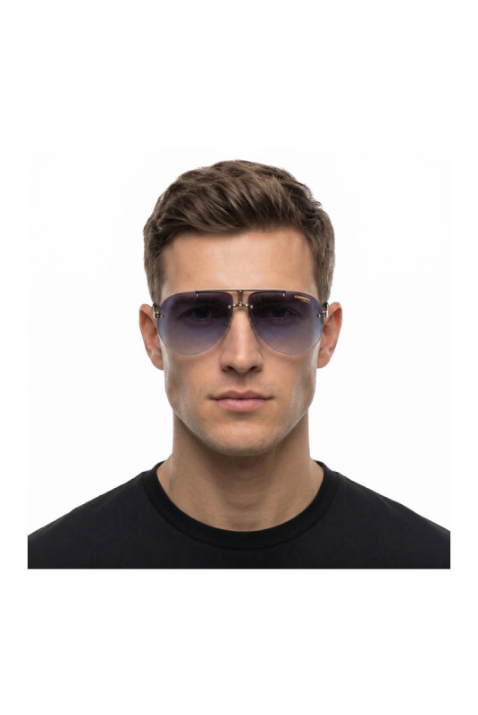 Lunettes de soleil pilote 1052/S Homme Noir et doré