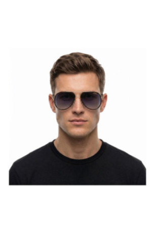 Lunettes de soleil style pilote 295/S Homme Noir et doré 58 mm