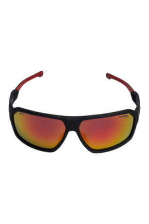 Lunettes de soleil de sport homme Noir mat et rouge