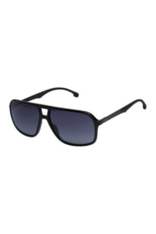 Lunettes de soleil de sport style pilote Noir brillant 61 mm