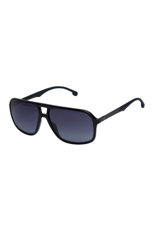 Lunettes de soleil de sport style pilote Noir brillant 61 mm