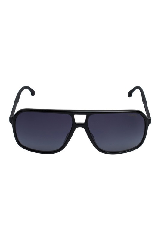 Lunettes de soleil de sport style pilote Noir brillant 61 mm