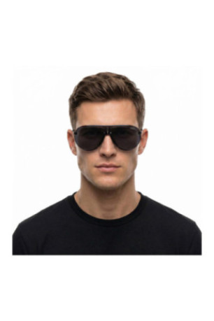 Lunettes de soleil Superchampion homme noires brillantes 99 mm
