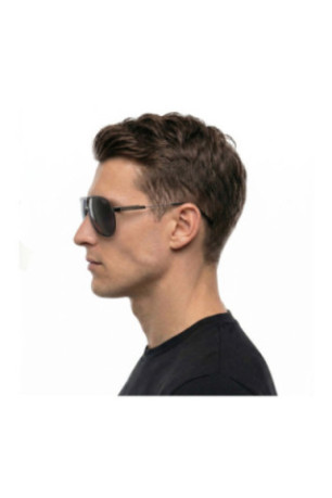 Lunettes de soleil Superchampion homme noires brillantes 99 mm