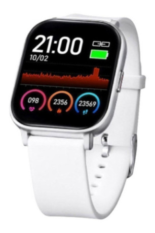 Montre connectée multisport blanc 1,55 pouce