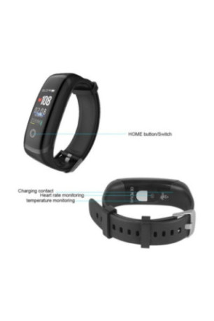 Montre GPS multifonctions Noir 0,96 pouces