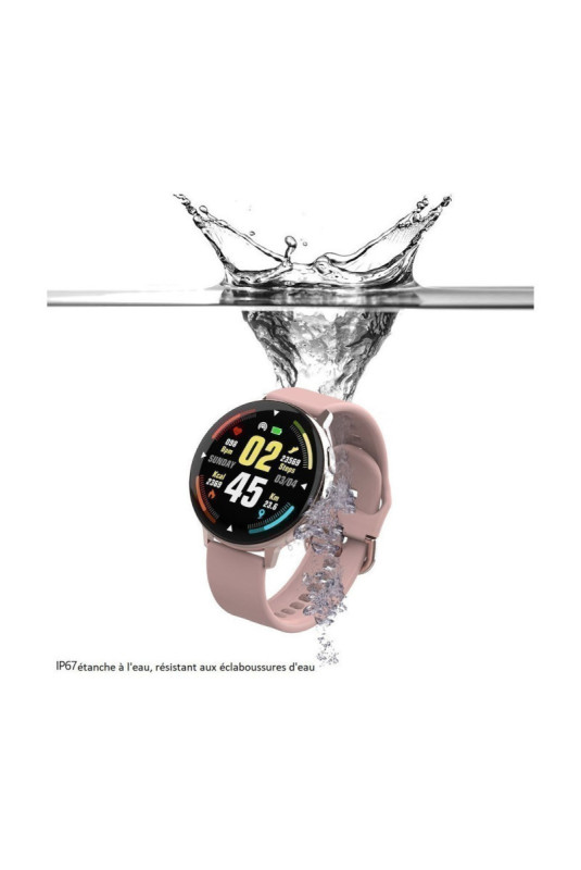 Montre connectée multifonctions Rose 1,54 pouces