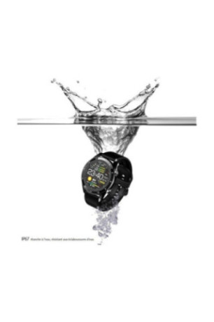 Montre connectée multifonctions Noir 1,3 pouces