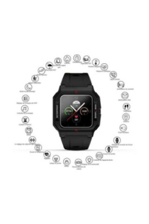 Montre connectée multifonctions Noir 1,3 pouce