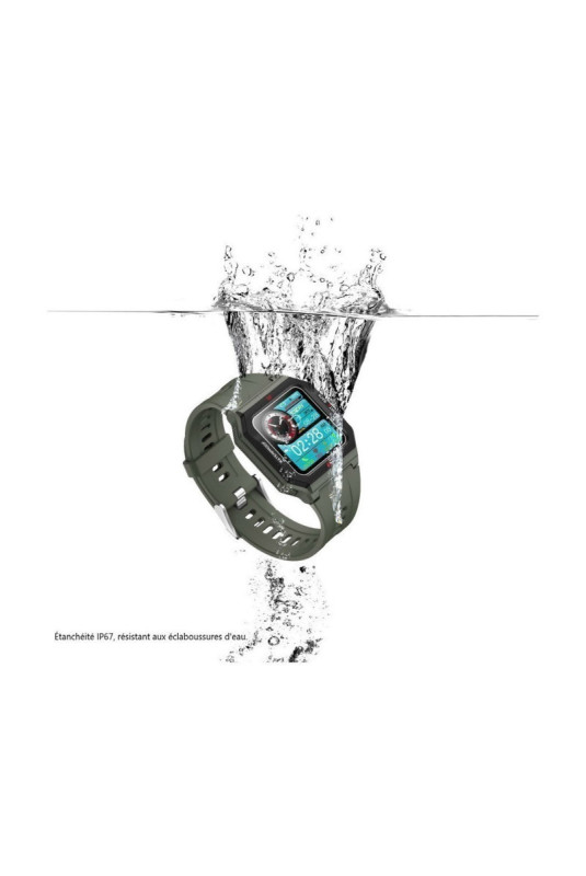 Montre connectée multifonctions Vert 1,3 pouce